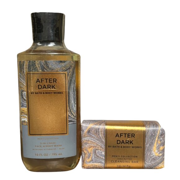 After Dark 3-In-1 Hair, Face, & Body Wash By Bath & Body works + Cleansing Bar - Picture 1 of 2
